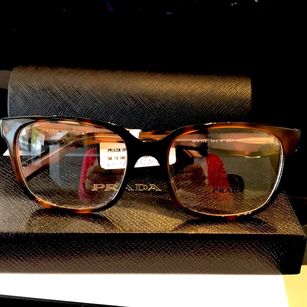 Womens Prada 17ZV Mauve Tortoise Shell Glasses 54 eye 18 bridge 140 temple. New